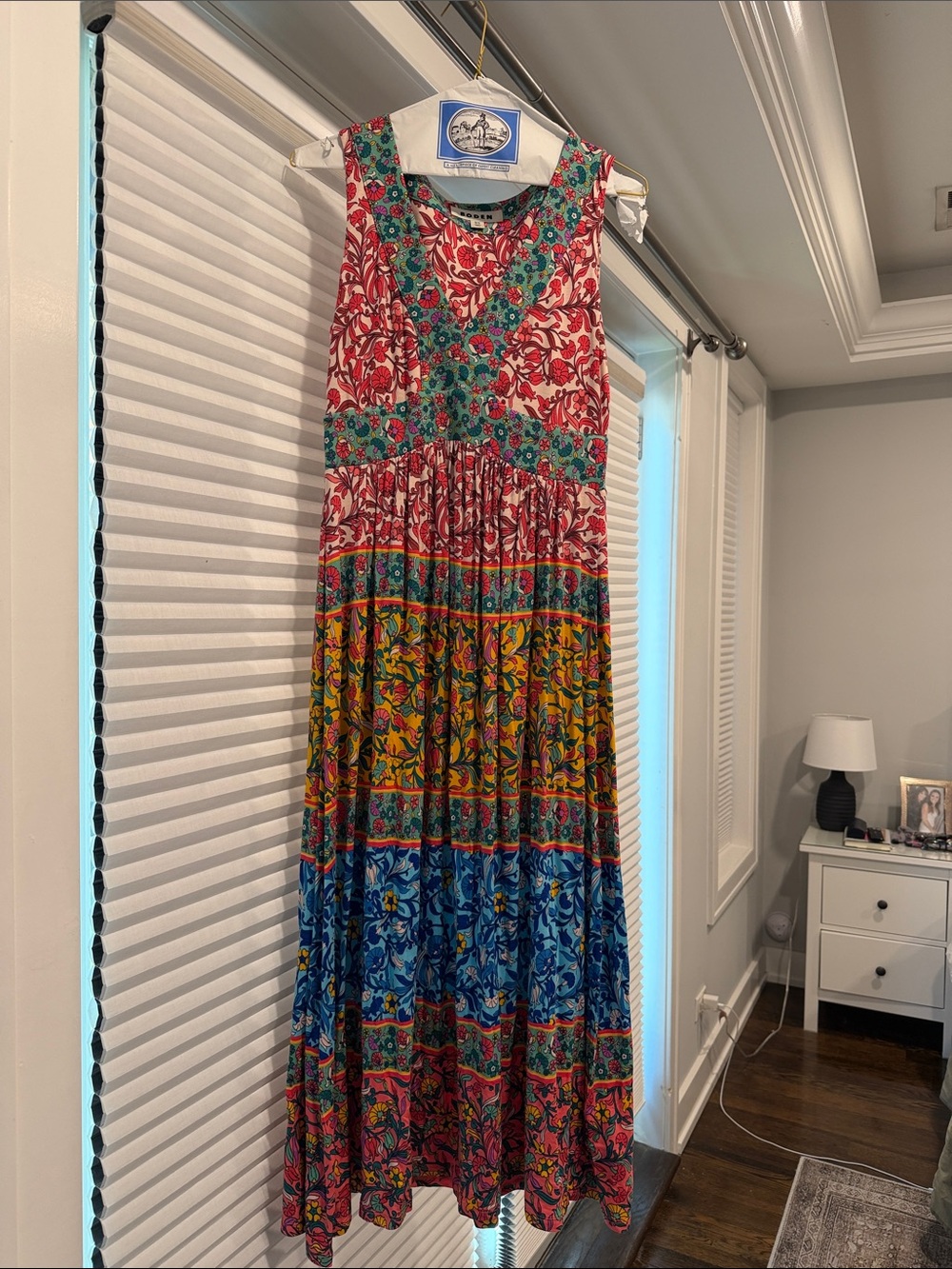 Boden Multicolor Floral Print Maxi Dress